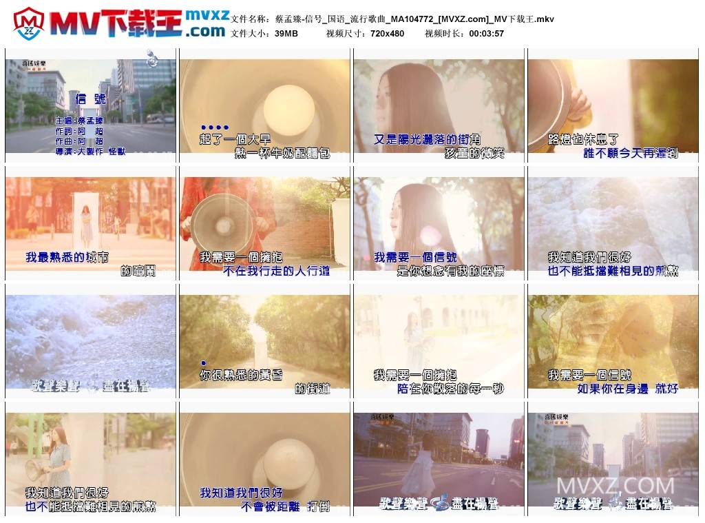 蔡孟臻-信号_国语_流行歌曲_MA104772
